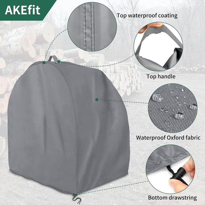 AKEfit Miter Saw Cover,Waterproof & Dustproof Portable Table Saw Cover for Most Miter Planers,28.3''L x 24''W x 28.3''H-Gray - Image 3